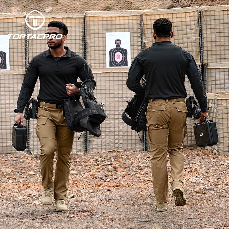 TOPTACPRO Men’s Tactica EDC Cargo Pant Waterproof Elastic Fabric Ripstop Versatile Outdoor Sweatpantsmen 8201 SpringStatements