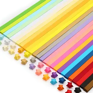 1030 Sheets Star Origami Paper 27Assortment Color Star Paper StripDouble Sided Origami Stars PaperSolid Color Lucky Star DecorationPaper Strips DIY Hand Art Crafts