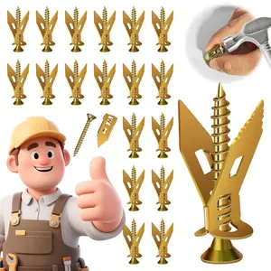 200 Pcs Self Drilling Drywall Anchors with Screws Kit, Metal Expansion Bolt for Drywall,No Drill Or Holes in Wall, Holds Up to 100lbs, for Tv, Shelves, Picture Frames