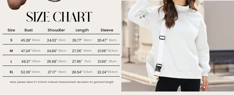Women's Oversized Mock Neck Sweatshirt
