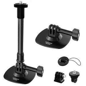 NEEWER AC060 Flexible Helmet Mount for Action Camera, Adjustable Helmet Strap Mount for DJI Osmo Action & Other Action Cameras, Ideal for POV Recording, Cycling & Outdoor Sports