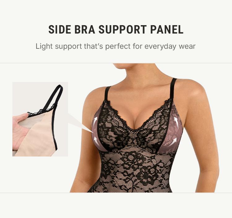 FeelinGirl Sexy Lace Bodysuits Shapewear for Womenswear Mesh Nylon Clothing Seamless Underwear Womenswear Tops Valentine's Day Gift  Springtok SpringStatements