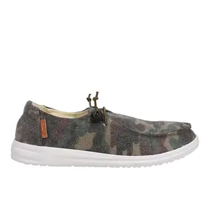 Corkys Womens Kayak Camouflage Slip On Boat Casual Shoes - Brown, Green