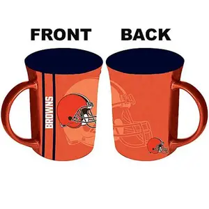 Football Fan Shop MemoryCo Officially Licensed NFL 15oz Reflective Mug - Browns