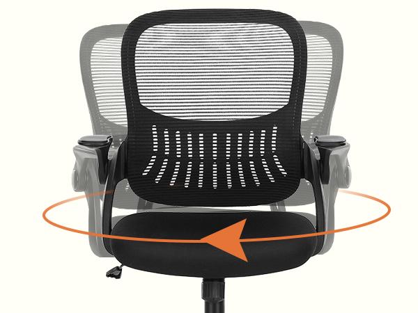 Furnest Furniture Indoor Furniture chairs Height Adjustable Office Computer Desk chair, Ergonomic Mid-Back Mesh Rolling Work Swivel chairs with Wheels, Comfy Arms for Home and work hermanmiller chair