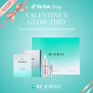 REJURAN The Glow Trio Set (V-Day Edition) - Rejuvenating Beginner Skincare Kit with c-PDRN for Anti-Aging, Firming & Deep Hydration | Special Gift Set for Radiant, Youthful Glass Skin