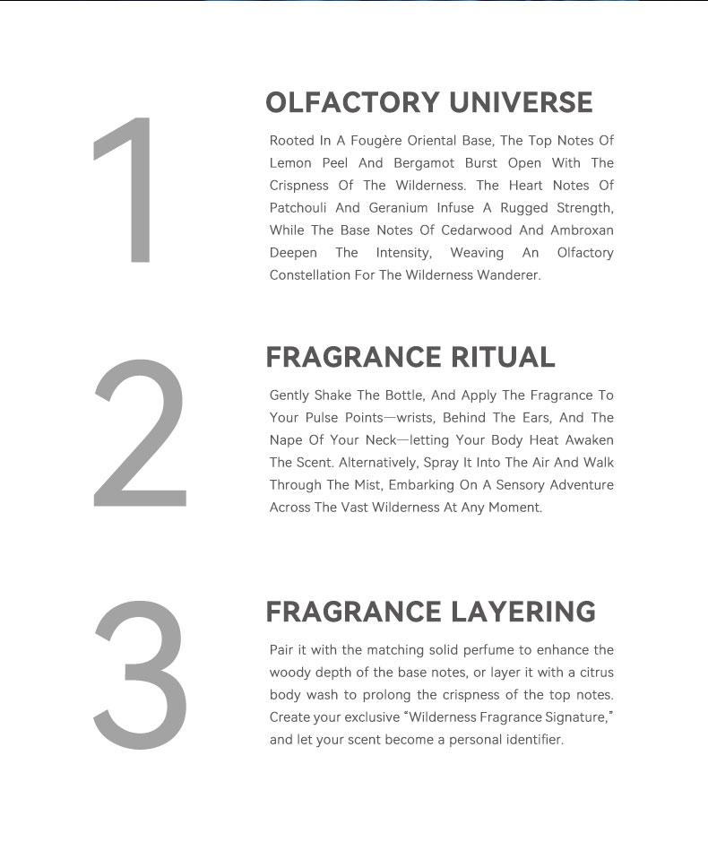 Gumoon "Wilderness" 50ml (Unisex) | EDP — A blend of bergamot, lavender, and pepper, presenting a complex woody aroma | A long-lasting, intense wilderness scent suitable for both men and women | An exquisite choice for premium gifting.