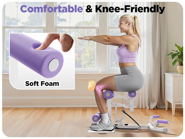 Feierdun Deep Squat Machine, Adjustable Glutes workout for Home Gym Workout Training, Sit Up Machine for Abs and Muscle Building, Abdominal bench, Push Up Fitness Equipment, TikTokShopBlackFriday