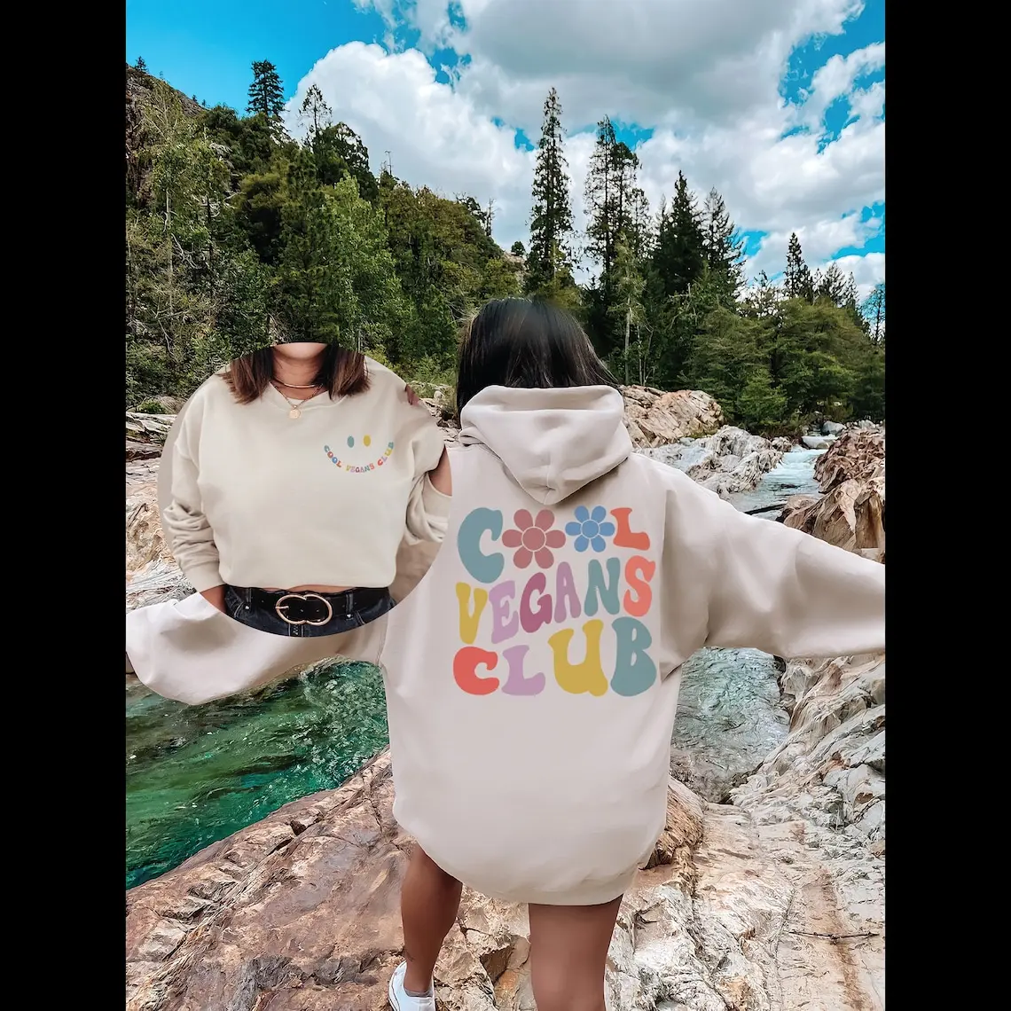 Cool Vegans Club Sweatshirt T-Shirt Hoodie, Cool Vegan Sweatshirt, Vegans lover Gift, Birthday Gift, Sister Gifts, Vegans lover Sweatshirt, Sweatshirt