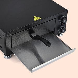【GARVEE】Electric Pizza Oven, Countertop 12 Inch Pizza Maker with Timer and Adjustable Temperature, Stainless Steel Indoor Pizza Oven with Upper and Lower Uniform Heating Tubes