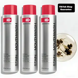 ID Stain Whitening Mouthwash for White Teeth, Freshens Breath with Essential Oils