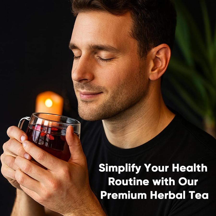 Kidney tea formula, ginseng ten-treasure tea, organic kidney cleansing tea, traditional male and female kidney detox tea.