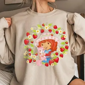 Strawberry Shortcake T-Shirt, Sweatshirt, Hoodie, Vintage Shirt, Made In 80S Cartoon Sweater DPX