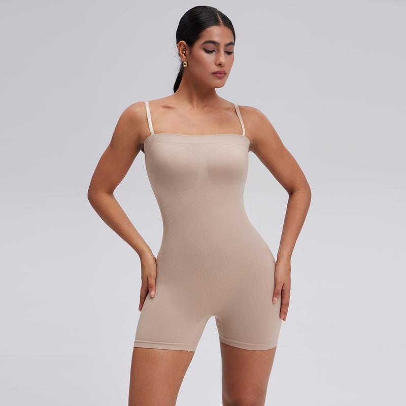 OYV Women's Seamless Removable Strapless Bodysuits For Women's Yoga Rompers
