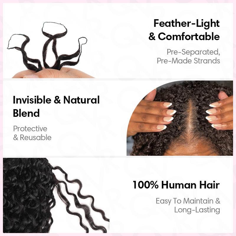 QVR Burmese Curly Crochet Hair Twist T2/30 Machine Made Feather Crochet Human Hair Extension 14-24 Inches 100% Human Hair QVR Burmese Curly Crochet Hair Twist T2/30 Machine Made Feather Crochet Human Hair Extension 14-24 Inches 100% Human Hair