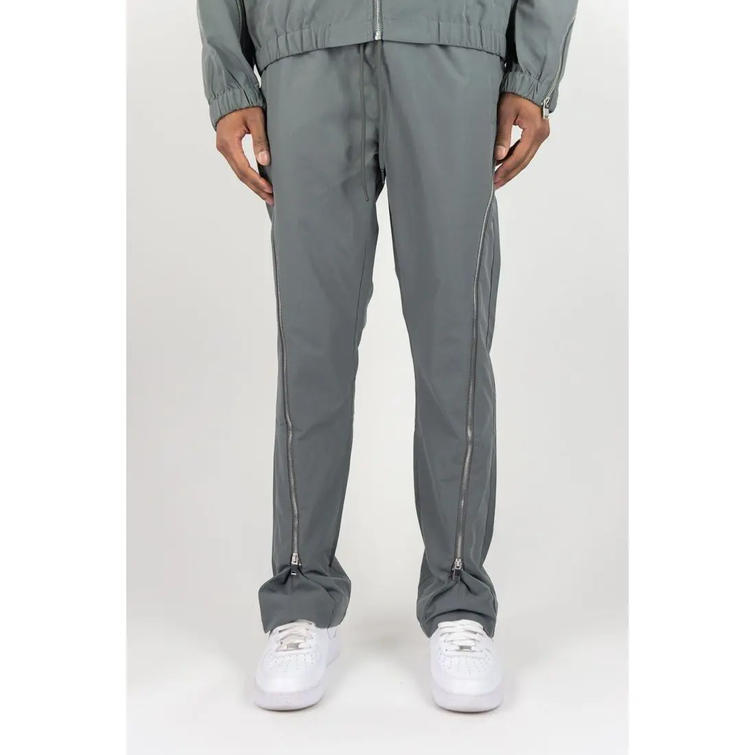 Rebel Minds zipper windbreaker pants.