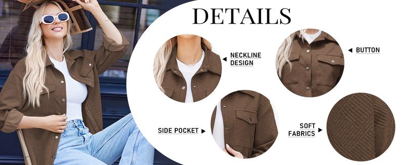 Live Women's Flannel Shacket Jacket with Pockets Casual Fall Coat Long Sleeve Button Down Collared Winter Clothes Fit Chic Outfits Thin Live Women's Flannel Shacket Jacket with Pockets Casual Fall Coat Long Sleeve Button Down Collared Winter Clothes Fit Chic Outfits Thin