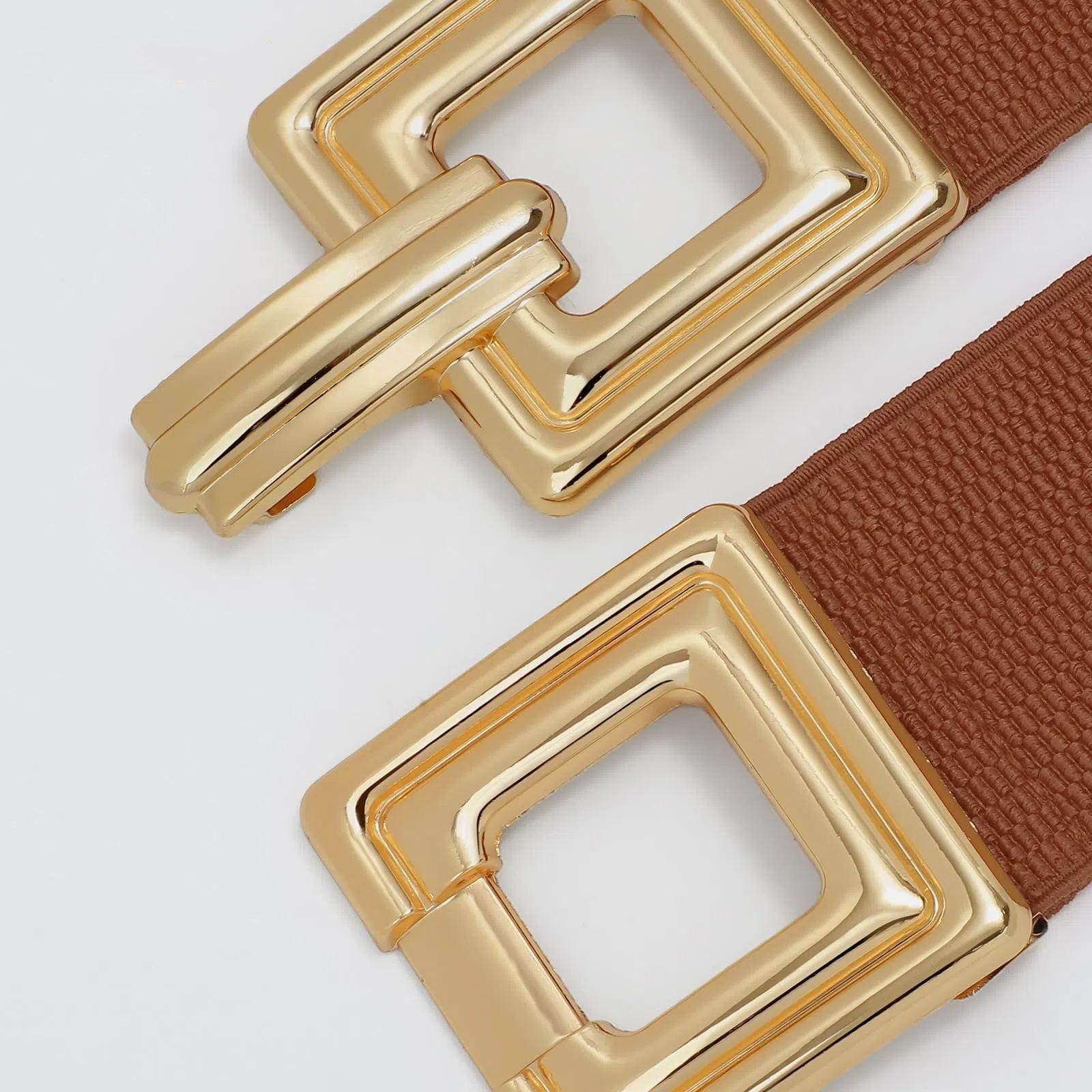 XZQTIVE Wide Elastic Belts for Women Dresses Black Waist Corset Belt for Women Fashion Wide Stretchy Belts SpringStatements