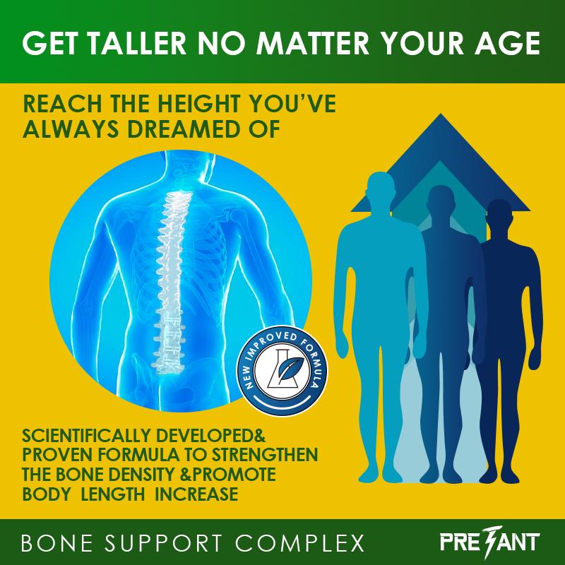 PRETANT-Growth Capsules to Grow Taller - Height Increase Maximizer with Calcium for Bone Strength -Natural Get Taller Supplement - Dietary Edible Healthcare Fitness