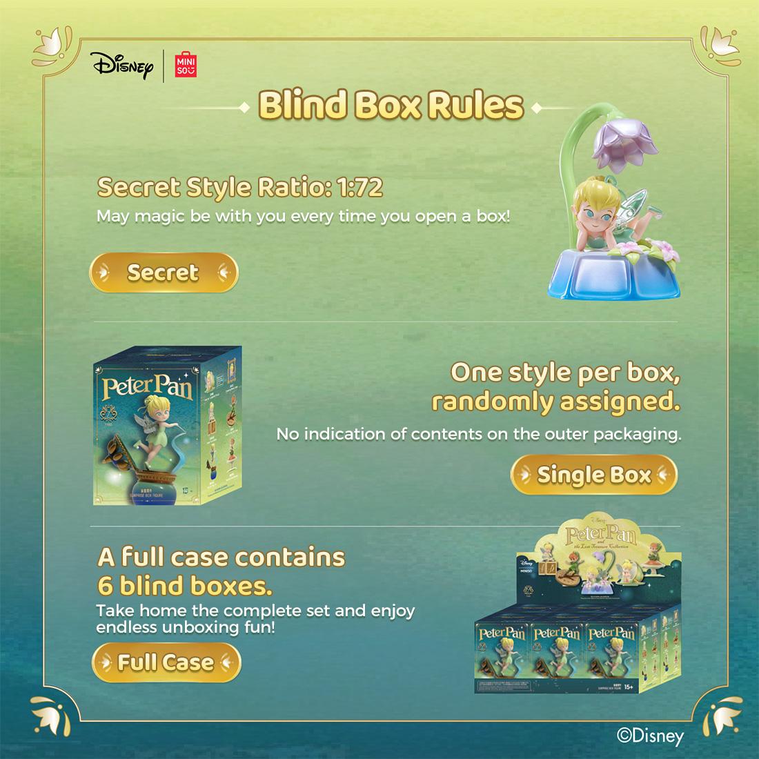 Disney Peter Pan Lost Treasure Collection Functional Surprise Box Figure Neverland Firefly Design Cute Ornaments & Practical Holiday Vibe Desk Accessories Night Light Gift for Peter Pan Fans Ideal for Room Display