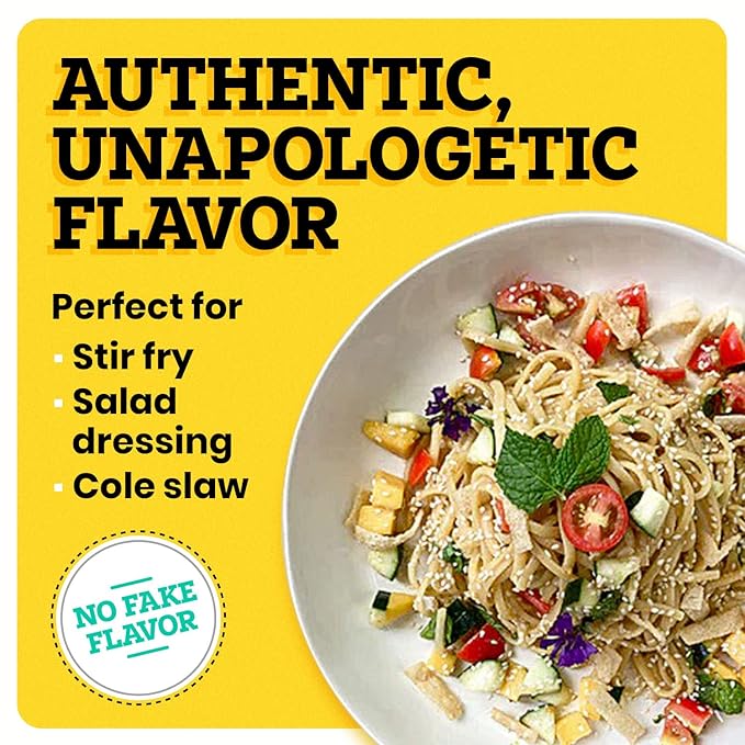 Pretty Thai Brand Thai Peanut Sauce Gluten Free Certified Non-GMO Vegan Authentic Stir Fry Dressing Rice Seasoning Condiment & Dipping Sauce 100% Natural 10.5oz