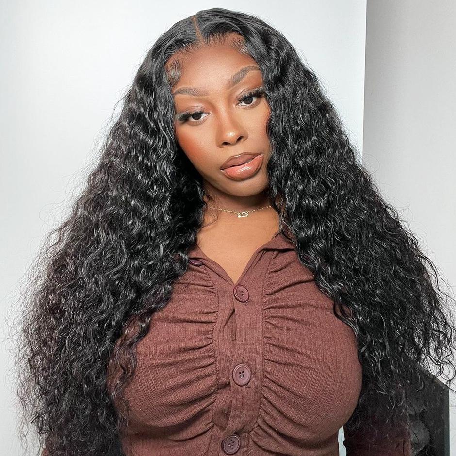 FORGIRLFOREVER 7x5 Wear Go Glueless Wig Pre-Cut Bleached Knots Water Wave Wig Ready To Wear And Go Wig Natural Wave Human Hair Wigs FORGIRLFOREVER 7x5 Wear Go Glueless Wig Pre-Cut Bleached Knots Water Wave Wig Ready To Wear And Go Wig Natural Wave Human Hair Wigs
