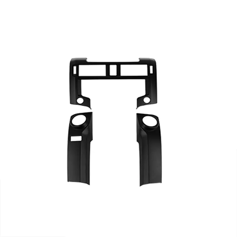 ABS Dashboard Center Navigation Panel & Air Conditioner Cover Trim, UV-Resistant, Scratch-Resistant Truck Interior Accessory for 2020-2023 4Runner, Truck Interior Accessories