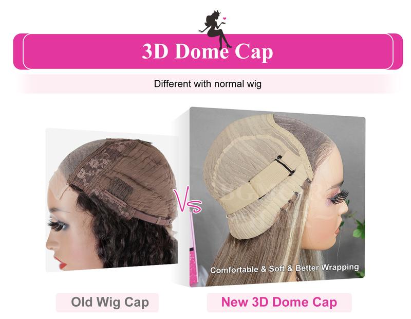 BGMgirl Hair Ash Blonde 4/613 Straight Highlight 6x4 Wear Go Wig Pre Cut Lace Closure 180% Glueless Colored Wig Summer Style TikTokShopBlackFriday