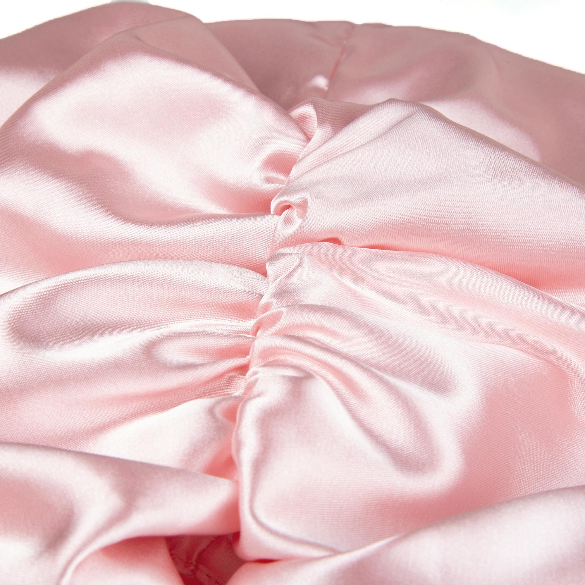 SeSe Code Adjustable-size sleep Bonnet Crisscross Pleats at the Crown Bonnet with Eye Mask