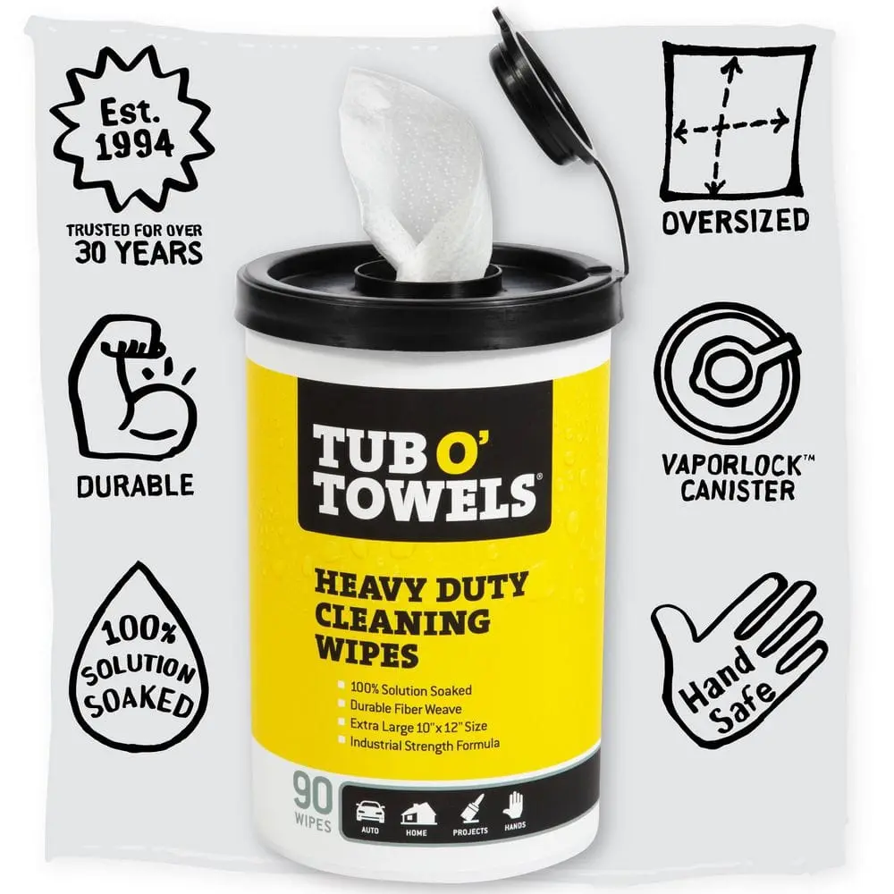Citrus Scent Heavy-Duty Cleaning Wipes (90-Count)