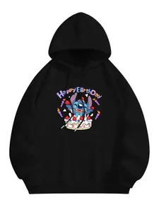 Disney Stitch Happy Birthday Hoodie - Perfect Birthday Gift for Fans of Stitch & Disney Characters