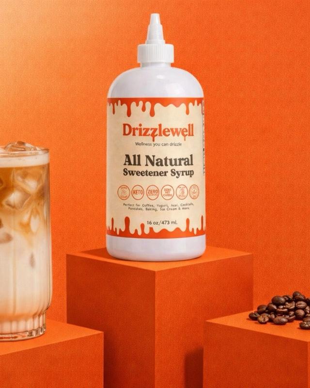 Drizzlewell Sugar Free Sweetener Syrup (Allulose + Monk Fruit