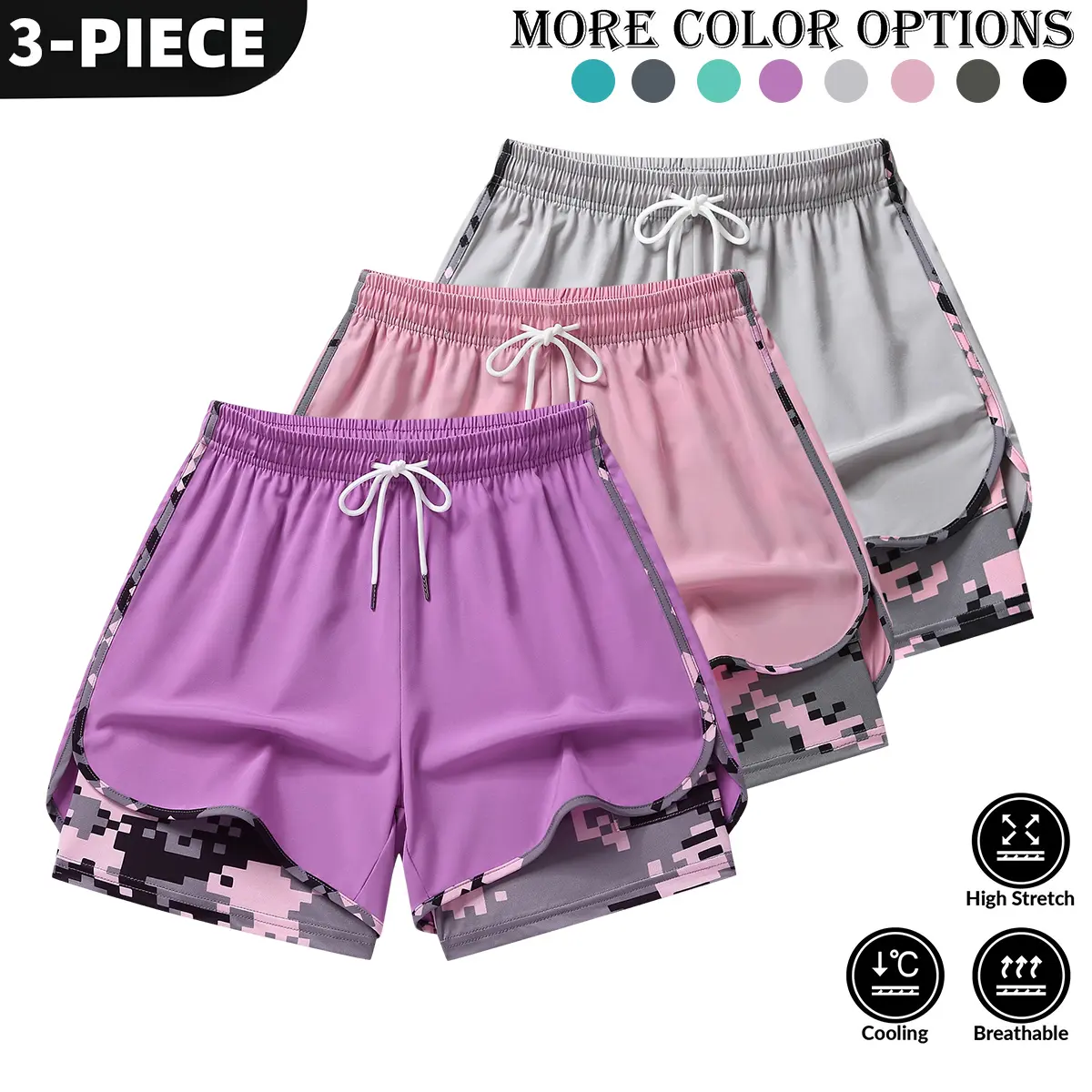 Purple + Pink + Light Gray