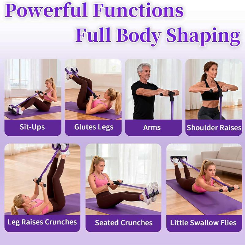 Manual Tension Training Pedal ElasticBand Eco-Friendly Natural Latex Yoga St. for Full-Body Shaping with Color-Coded Resistance Levels Soft Durable Portable for Home Office Travel workout band