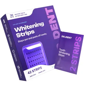 DRDENT Purple Teeth Whitening Strips -7/21 Whitening Sessions - Safe for Enamel -Non Sensitive Teeth Whitening -Peroxide-Free