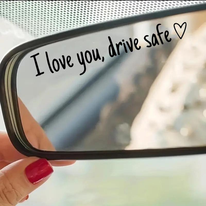 4PCS Letter Pattern Car Rearview Mirror Sticker, "I Love you ,drive safe " text car mirror sticker decal,Vinyl Car Mirror Decal for Women, Accessories For Car,Universal Car Decoration Accessories for Girlfriend/Boyfriend/Wife 4PCS Letter Pattern Car Rearview Mirror Sticker, "I Love you ,drive safe " text car mirror sticker decal,Vinyl Car Mirror Decal for Women, Accessories For Car,Universal Car Decoration Accessories for Girlfriend/Boyfriend/Wife