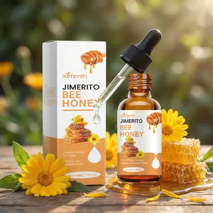 Jimerito Bee Honey Eye Drops | Natural Refreshing Eye Care for Dry Eyes, Fast Soothing & Hydrating Moisturizer, Daily Use 30mL