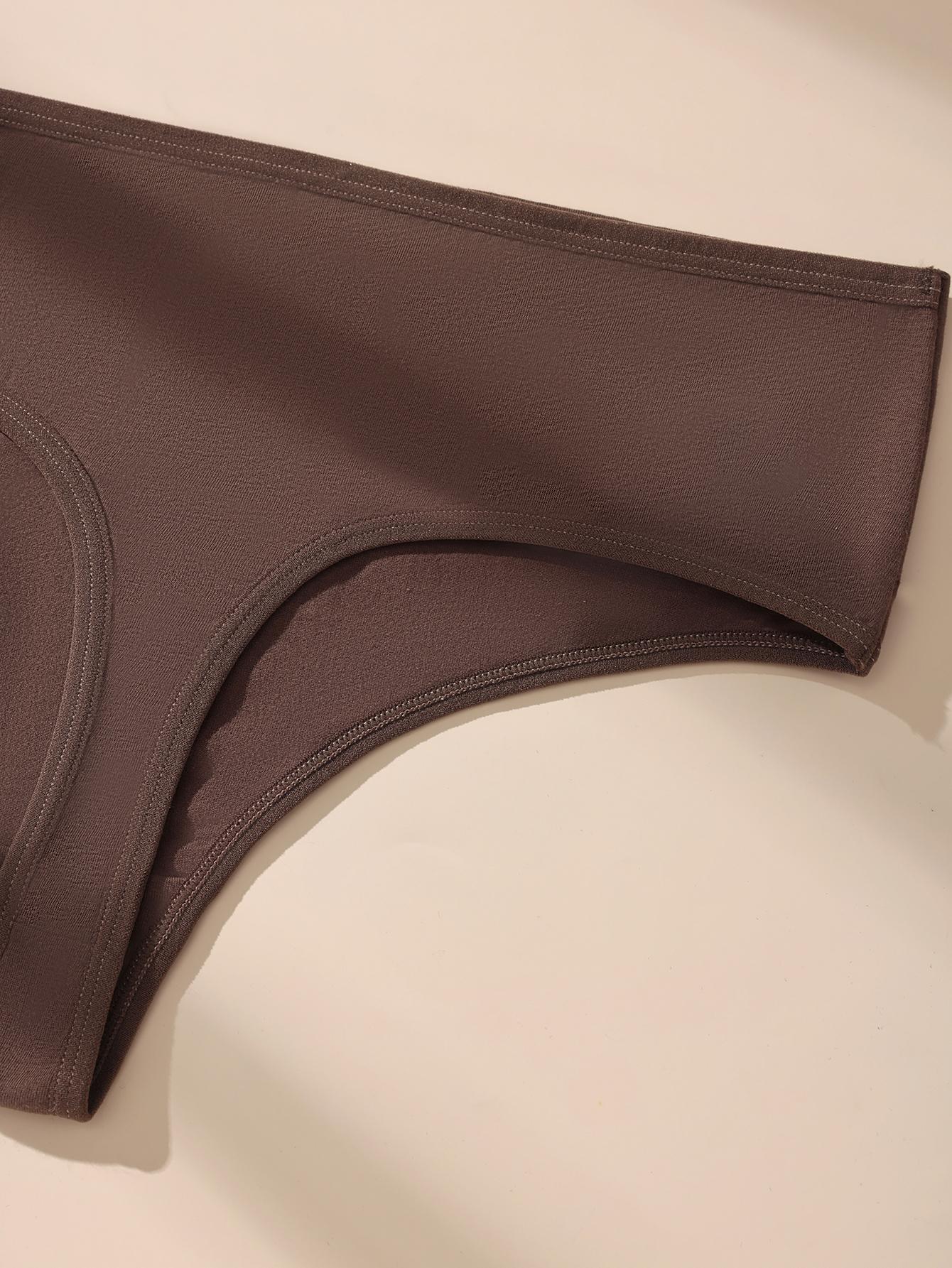 Hotcom Women's High Waist Seamless Thongs - Tummy Control, Minimalist, Sexy, Basic, Soft Stretchy Fabric, No-Show T-Back, Comfortable Fit, 4Pcs 4 Random Colors Pack, S-3XL