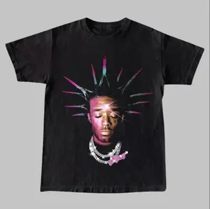 Lil Uzi Inspired Vintage Graphic T-shirt Heavy Cotton 90s Big Face Hiphop Vibes Oversized Fit 100% U.S. Cotton Tee - Menswear Crewneck Tshirt