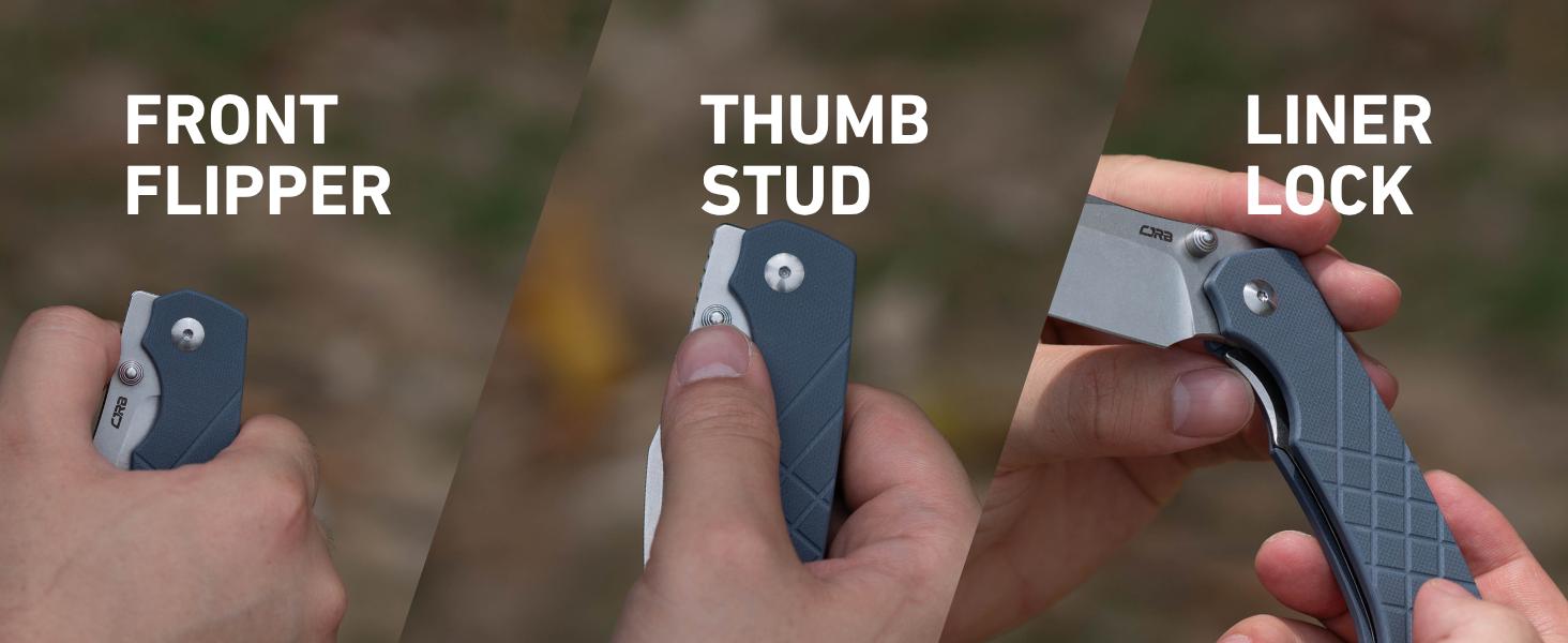 CJRB Kestrel Folding Pocket Knife with 3.31'' AR-RPM9 Steel Blade, G10 Handle EDC Knife for Men Women Outdoor Survival Camping Hiking, Designed by Ray Laconico