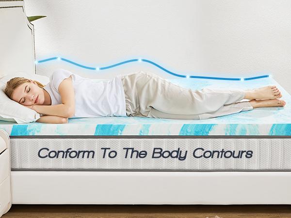 【Valentine's Day Gifts】Sweet Furniture S -  Mattress Topper Full Gel Memory Foam Mattress Topper