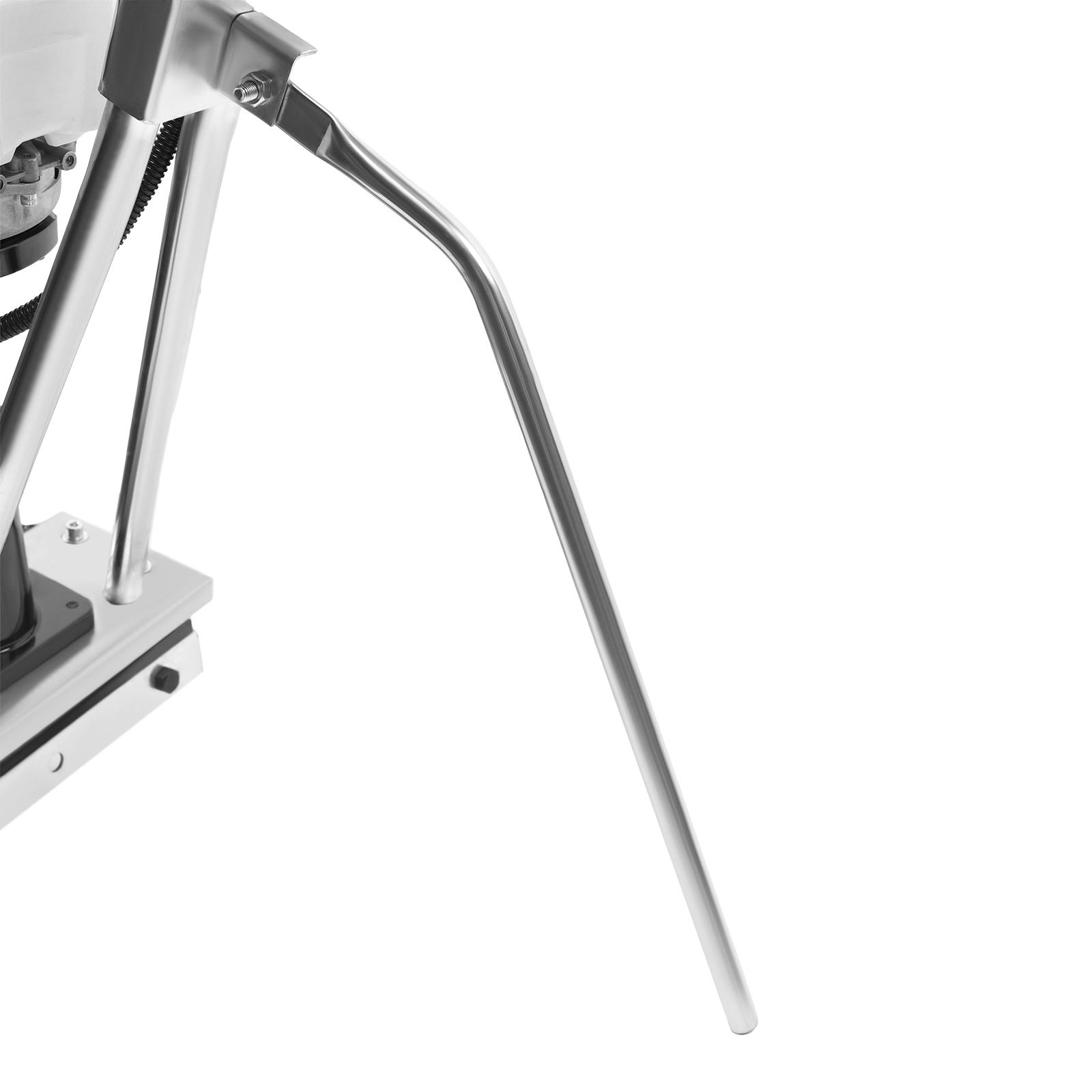 900W 35.8cc Gas Powered Concrete Consolidator 4 Stroke Engine 573lbs Force for 3.2-16ft Screeds Construction Tunnels Bridges Red Black Silver