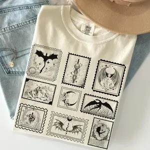 Comfort Colors Romantasy Reader Bookish Vintage T-shirt Dragon Rider Crewneck TOG Fan Gift Book Lover T-shirt Suriel Acotar Reader Spicy Book Club