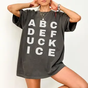 Comfort Colors® Fck ICE T-shirt, Anti Tr^mp Ice Shirts, Abolish ICE Tee, Human Rights Activist, Activism Apparel, Protest Tr^mp