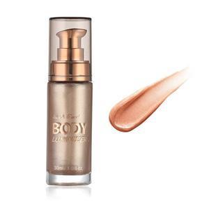 Body Luminizer Waterproof Smooth Shimmer Face Glow Illuminator Non-sticky Liquid Highlight (30 ML, 04 Rose Gold)