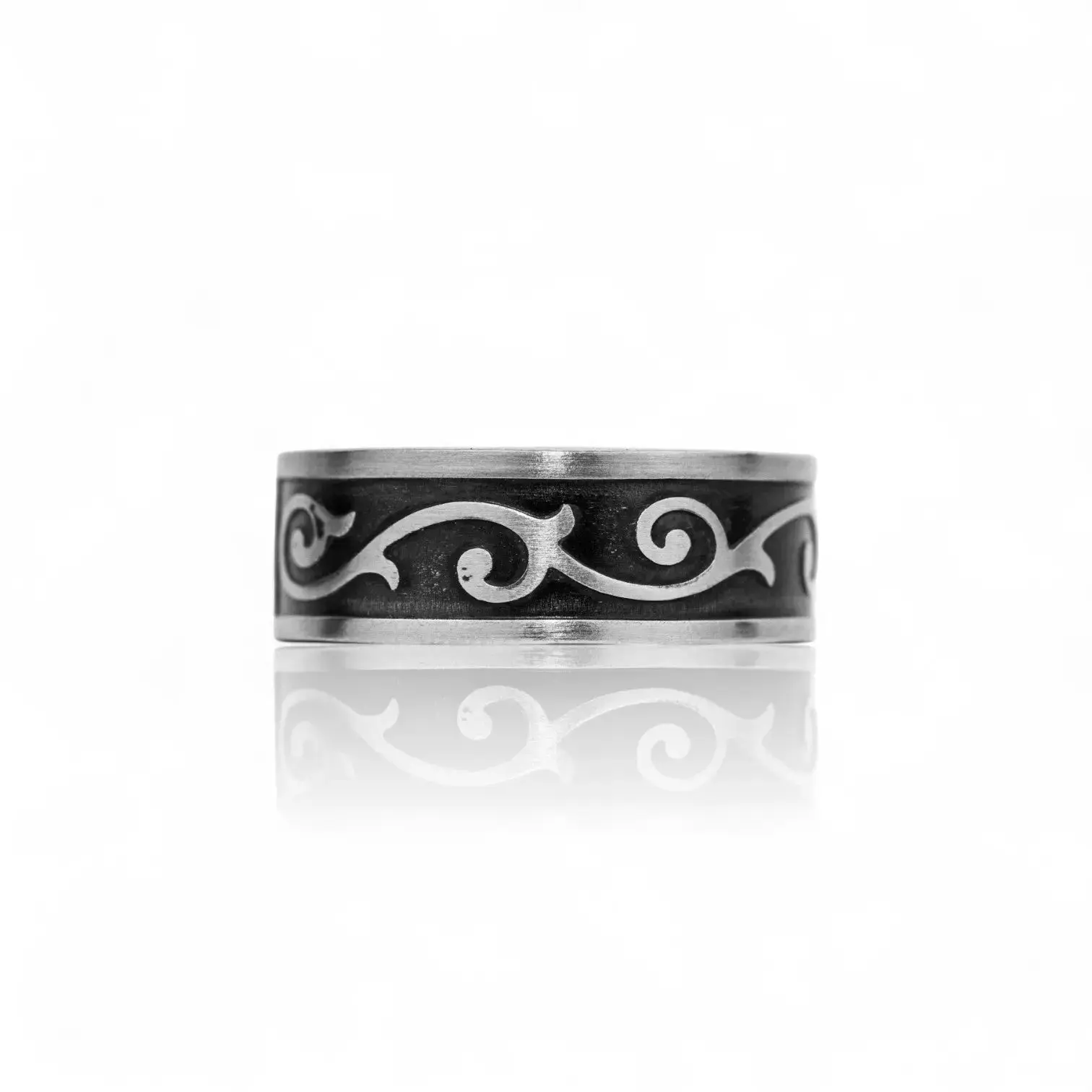 Ride the Wave - Handcrafted Stainless Steel Geometric Spoon Ring
