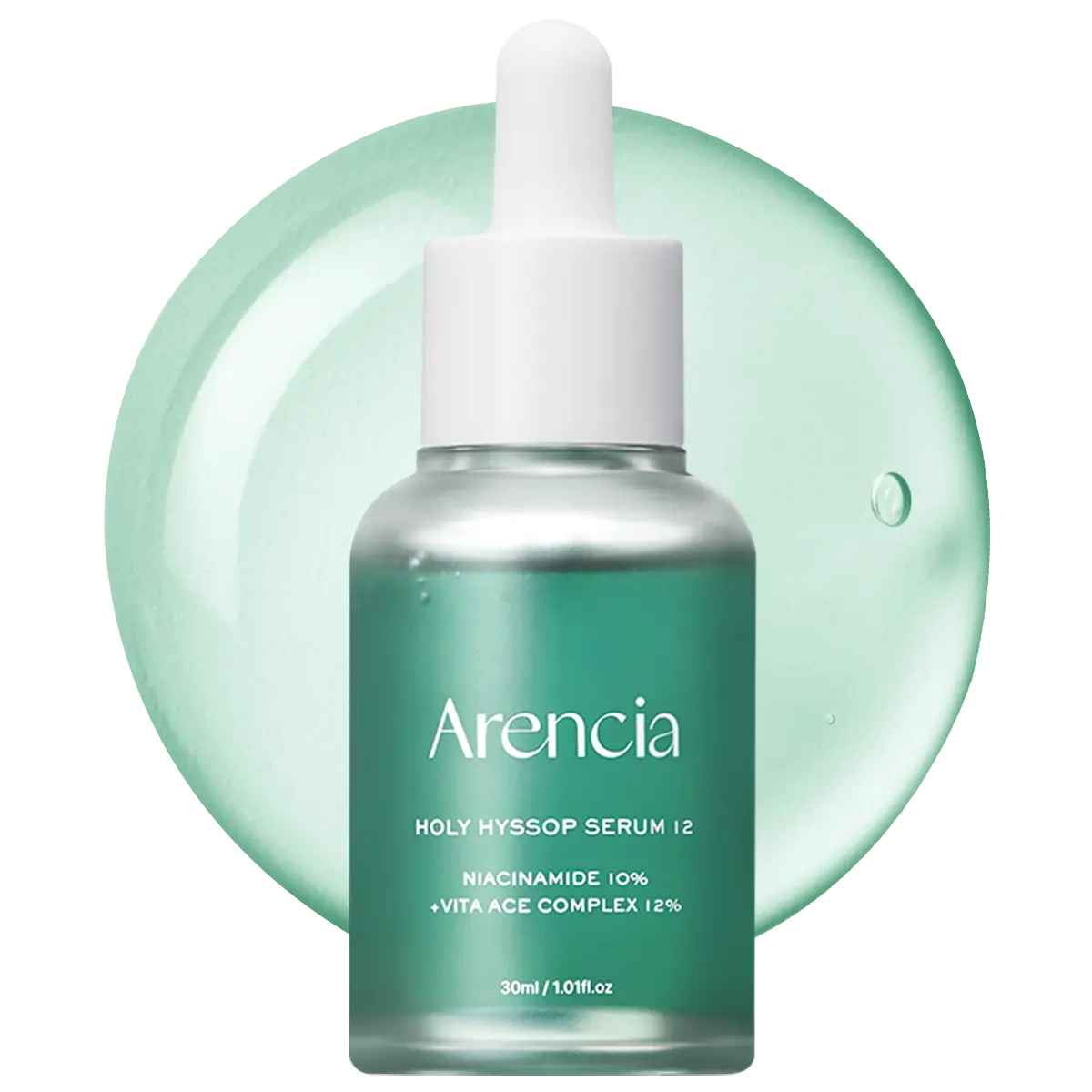 [Arencia Official] Holy Hyssop Glow Serum 12 - Hydrating Formula with Niacinamide & Vitamin A for Brightening, Moisturizing, and Hydrating Skin