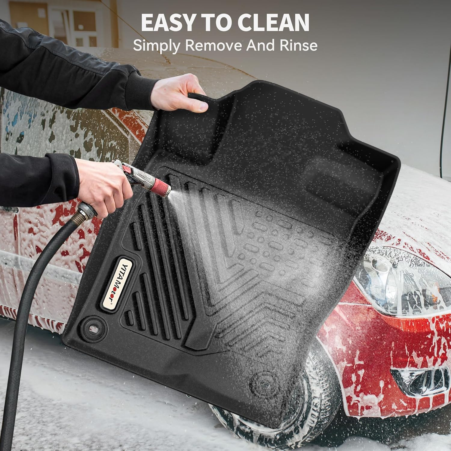 YITAMOTOR Floor Mats Fit for 2016-2021 Honda Civic Sedan, TPE Floor Liner, 1st & 2nd Rows, Cargo Liner YITAMOTOR Floor Mats Fit for 2016-2021 Honda Civic Sedan, TPE Floor Liner, 1st & 2nd Rows, Cargo Liner