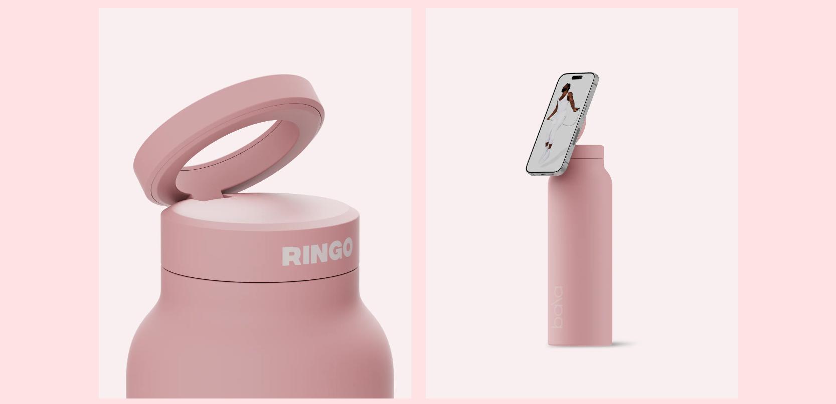 Bala Bottle – Dual-Function Hydration Bottle with Magnetic Phone Mount | Stainless Steel | Sand, Blush, Charcoal, Sea & Sage