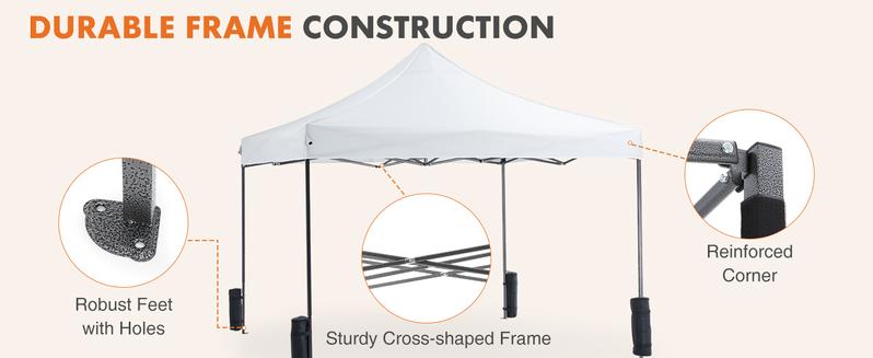 Sweet Furniture S - Canopy Tent 10x10 Pop Up Canopy Heavy Duty Waterproof Portable Tent Pop Up Shade Canopy with Sand Bags Sweet Furniture S - Canopy Tent 10x10 Pop Up Canopy Heavy Duty Waterproof Portable Tent Pop Up Shade Canopy with Sand Bags